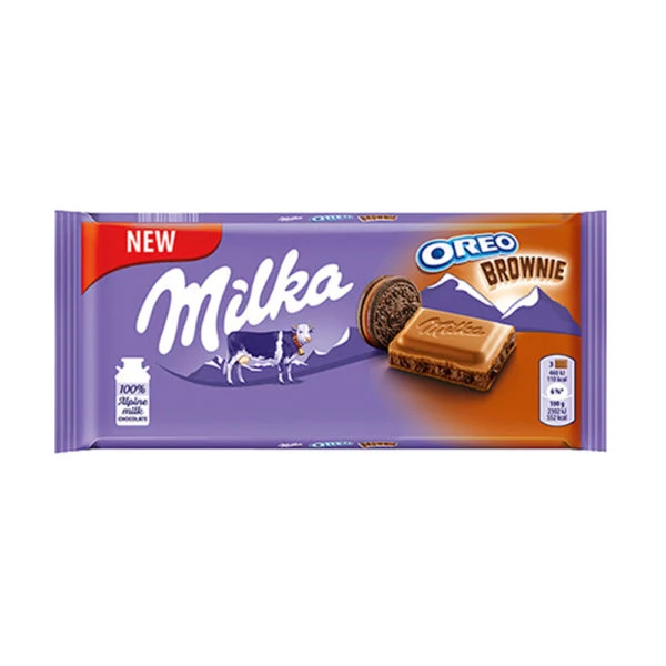 Milka oreo brownie